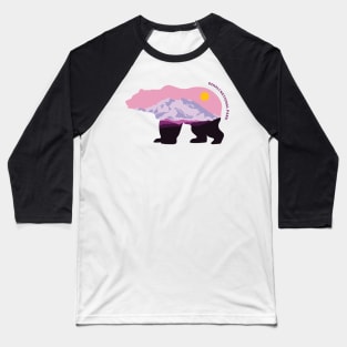 Denali National Park Bear Baseball T-Shirt